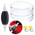 High Flow Siphon Hand Pump Portable Manual Car bike and boat Fuel Transfer Pump for Petrol Diesel Oil Liquid Water. 