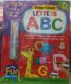 writing practice book for kids letters ABC | wipe-clean. 