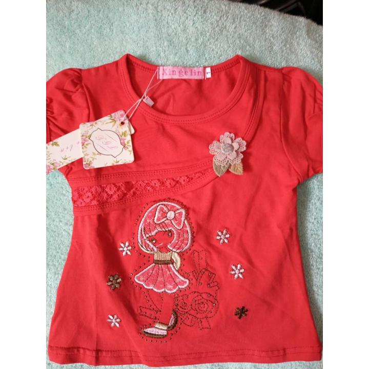 Girl Shirts Round Neck Fancy Shirts