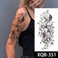 【Good-Love Store】Fairy Stickers Butterfly Black Rose Flower Waterproof Temporary Tattoo Blossom Lady Shoulder DIY Tatoos. 