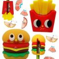 1 Pc Kawaii Novelty Hamburger Chips Drink Soft Eraser Sharpener School Office Supplies Gift Prizes Kids Cute Stationery. 