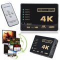 Hdmi Switch 5 Port 2k/4k / HDMI Switch 5 to 1 / HDMI 5 Port Swither 5 In 1 Out With Remote. 