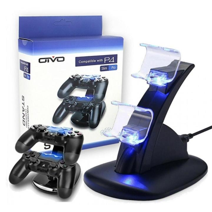 PS4 Controller Charger Dock Station USB Charging Stand Kit For Playstation 4 Joystick