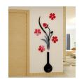 Flower Pots Wooden Wall Art, Laser Cut Home Decor for Living Room and Office, 107x125 Inches. 