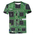 3D printed circuit board graphic t shirt for men summer casual T-shirt casual electronic chip creative tee shirts women gym tops. 