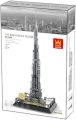 Burj Khalifa Model Construction Building Blocks Toy Bricks Set, Educational Learning Toy, 4222, World Famous History Architectural 580 Pcs Model Toys Landmark Collection Set for Kids & Adults, Gift, Office, Home Decor. 