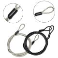 100CM/3.3Ft Long Travel Security Cable Lock,Braided Steel Coated Safety Cable Luggage Lock,Safety Cable Wire Rope. 