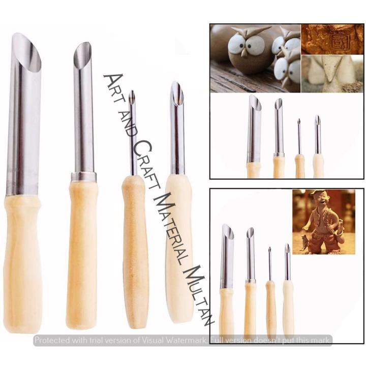 4pcs Round Hole Circle Shaping Pottery Clay Modeling Sculpture Craft ...