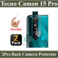 Tecno Camon 15 Pro Back Camera 9H Gorilla Flexible Protector For Tecno Camon 15 Pro -2Pcs. 