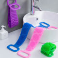 Silicone Bath Body Brush Scrubber Soft Rubbing High Quality Exfoliating Massage For Shower Cleaning Bathroom Strap Belt Back Wash Clean Scrub Magic Skin Scrubber Brush Home Remove Stains Tool Medical 70cm Flexible Loofah Friction Comfort Double Sided. 