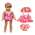 Toy Accessorie Fashion Girl Travel Suit For 43 cm Doll Clothes Baby New Born Dolls 18 inch American Dolls 1/3 Bdj Dolls. 