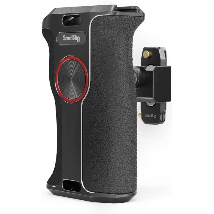 SMALLRIG NATO Handle, Quick Release Grip, Rotating Push Button Side Handgrip for DLSR Camera Cage Kit, with Integrated NATO Rail (Left Side) - 3260