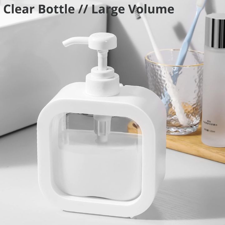 Clear%20Soap%20Dispenser%20with%20Pump,%2016.9OZ/500ML%20Plastic%20Hand%20Soap%20Dispenser,%20Refillable%20Dish%20Soap%20Dispenser%20Pump%20Bottle%20for%20Kitchen%20Sink,%20Bathroom%20Countertop%20-%20Image%203