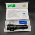 P50 Super Light Rechargeable flashlight - Aluminium Body. 