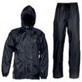 Black & Blue Men's Waterproof Rain coat |Rain Suit with Hood & Carry Bag for Bikers Free Size Fits from M to XXL. 