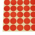 19mm Circles Round Code Stickers Self Adhesive Sticky Labels Red. 