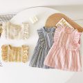 Sanlutoz Floral Baby Girls Dress Summer Short Sleeve Holiday Casual Kids Girls Dresses Clothing. 