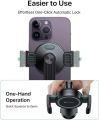 Andobil Magstick iPhone Tripod Mount, Auto Clamping Magnetic Tripod Holder 360 Rotation,1/4" Screw Hole Tripod Adapter with MagSafe. 