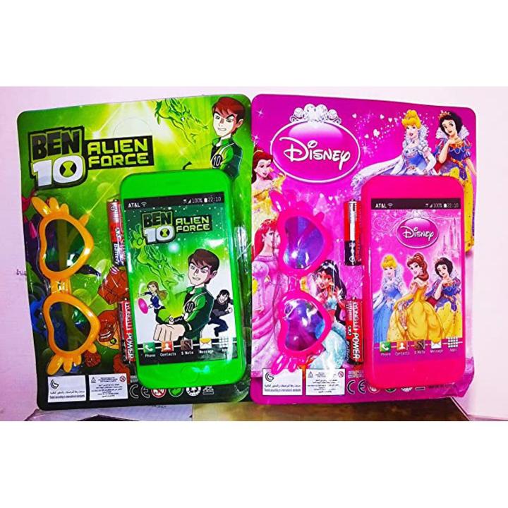 Ben 10 and Disney Musical Note Mobile Phone with Goggles for Kids