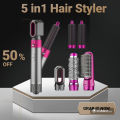 Hair Dryer - Hairdryer - 5 in 1 Hair Styler  Hair Dryer Brush, Straightener, Curler, Volumizer & Blow Dryer – Professional Hair Styling Tool for Women-hair dryer for women - beauty tools. 