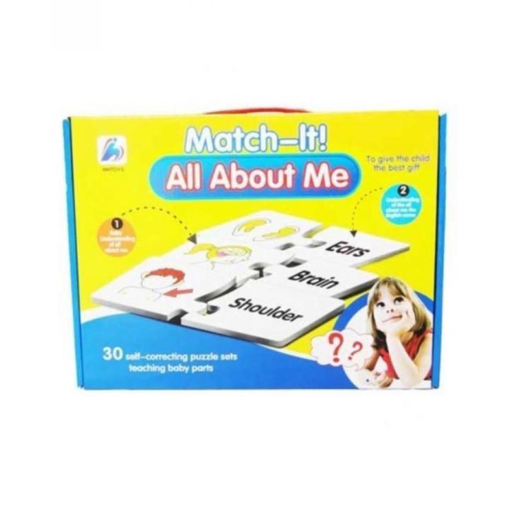 Match It - All About Me Puzzle - Multi Color-(K.S.)