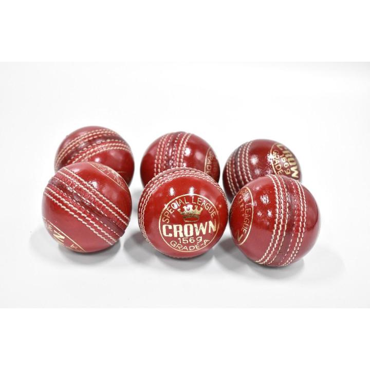 Crown Cricket Hard Ball Pack of 6