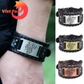 Vist Fox Men Bangle Wide Cool Animal Head Male Bracelet. 