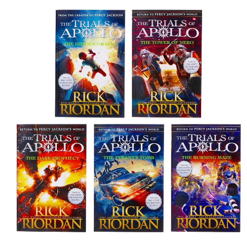 Trials of Apollo Series 5 Books Collection Set By Rick Riordan