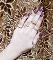 Ladies Pack of 5 Stylish Rings For 5 Different Finger Size. 