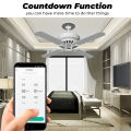 SMATRUL Wifi Ceiling fan switch - Mini Fan Speed Switch Controller White/Black - Tuya APP Voice Relay Work for Google Home Alexa. 