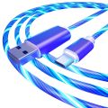 LED light Glowing Lightning Cable Mobile iPhone Charging Cables Apple iPhone IOS Android Micro Type C Fast USB Charger. 