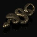 【2023NEW】Brass Snake Key Ring Boa Key Chain Outdoor Small Accessories DIY White Snake Car Hanging Keychain. 