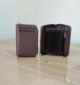 KaiHua PU Leather Men Card Holder Zipper Wallet With 13 Card Slots Casual Blocking Cards Bag. 