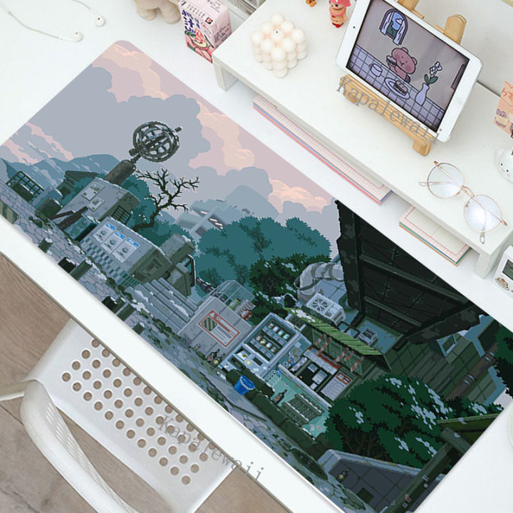 Kawaii Desk Pad 400 Keyboard Large Anime Mouse Home Extended Mouse Pad Laptop Game Play L Computer Note Mouse Pad XX Pixel Art Game Pad 900x