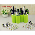 Multipurpose Cutlery Box - Kitchen Accessories Modern Spoon Stand Holder - Dinnerware Plastic Spoon Rest Fork Stand Knife Box - 5 Section Cutlery Holder Plastic Stand. 