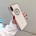 High Quality Slim Transparent Ring Case For Iphone X / XR / XS Max Camera Protection Case. 