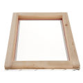 Screen Printing Mesh Screen with Natural Wooden Frame 77T 12x16inch Accessory. 