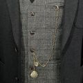 New Retro Vest Chain Men's Waistcoat Chain Long Chain Suit Multi-Purpose Corsage Pocket Watch Nostalgic Necklace Waist Chain Key Accessories. 