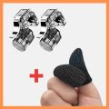 latest Great R11 /5in1 Mobile Game Controller Trigger Six Finger All-in-one Joystick Gamepad for PUBG - Black best quality. 