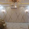 pvc golden strip 1 inch x 96 inch/ golden patti for wall decor / wall decor brass look pvc strip / golden mirror strip / metal look golden strip wallpaper. 
