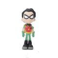 5pcs/set Teening Titans Teening GO Robin Raven Beast Cyborg Anime Action Figure PVC toys Collection figures for friends gifts. 