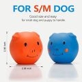 Squeaky Dog Toys -Cute Funny ge Latex Dog Balls for Small Puppy and Medium Pets Dogs (6 Pack). 