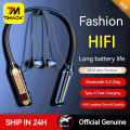 Timack®D18 Wireless Headphones Bluetooth 5.2 Neckband Earphones Magnetic Sports Waterproof TWS Earbuds Headset with Microphone. 