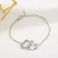 Stud Earrings Necklace Bracelet Ring Rhinestones Korean Style Simple Jewelry Set. 