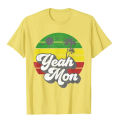 Yeah Mon Jamaica Rasta Roots Rock Reggae Jamaican Retro Gift T-Shirt Boy Family Geek Tops Shirt Cotton T Shirt Party. 