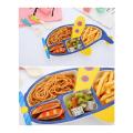 Cartoon Tableware for Children Anti-shock Plates Dinnerware Kids Dishes and Plates Children Dinner Divider  Plates. 
