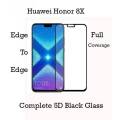 Honor 8X Glass Protector 9D|5D|6D|10D|11D|21D Black Tempered Glass Screen Protector Full Glue Edge To Edge For Honor 8X - Black. 