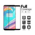 6D Gorilla Full Glue Tempered Glass Screen Protector for OnePlus 5T - Edge-to-Edge, Black. 
