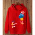 High quality imported casual zig zag man printed kangro hoodies for men hoodies for women pull over for winter. 