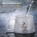 200ML | 450ML 1 Piece Espresso Cup, Double Wall Insulated Glass Cup, Clear Glass Coffee Mug with Handle. 